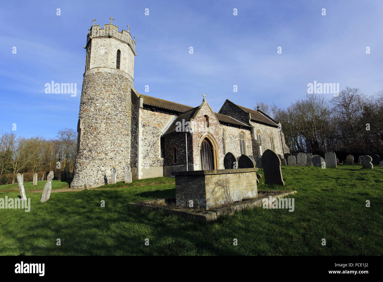 St Mary Church, Hassingham, Norfolk Stock Photo