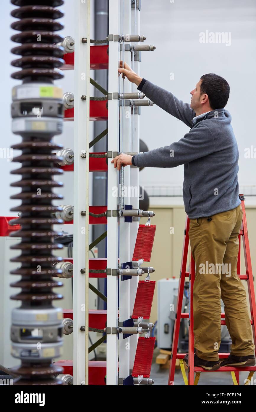HIGH VOLTAGE LABORATORY. Test bench to conduct dielectric tests for