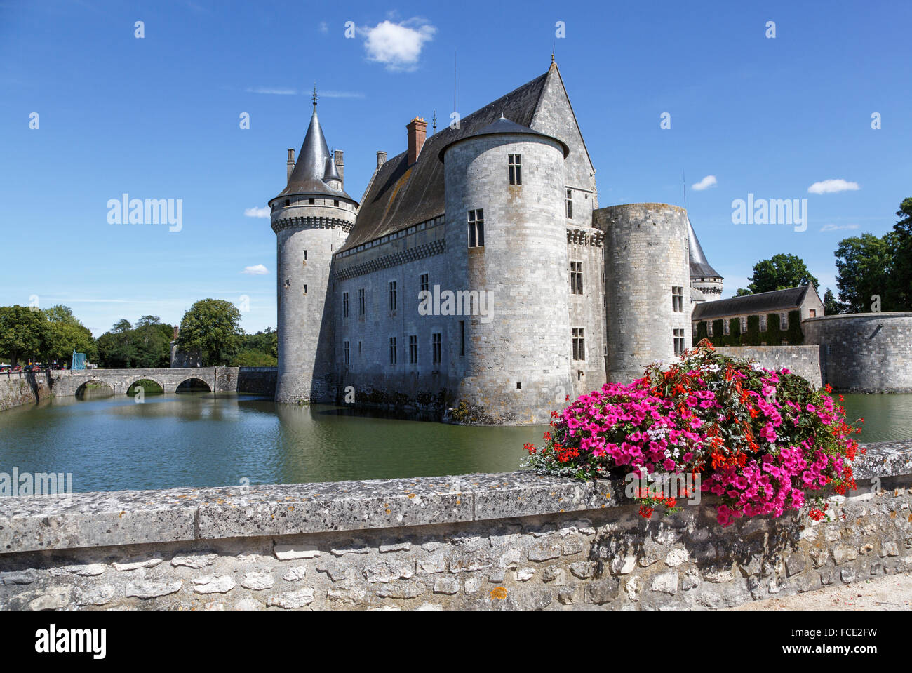 Château de Sully, Sully-sur-Loire, Loiret, France Stock Photo