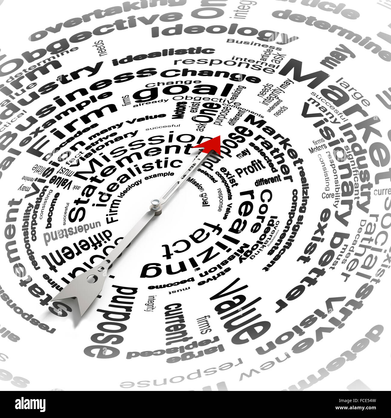 Conceptual image of compass pointing the direction Stock Photo - Alamy