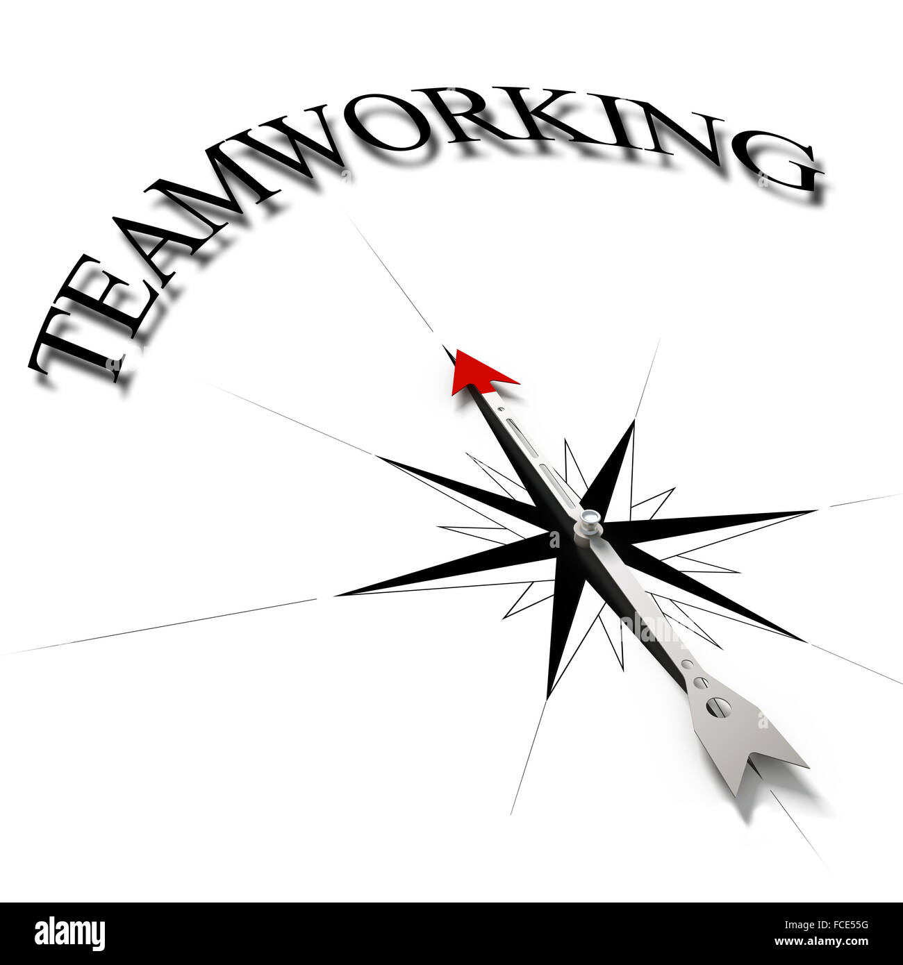 Conceptual image of compass pointing the direction Stock Photo - Alamy