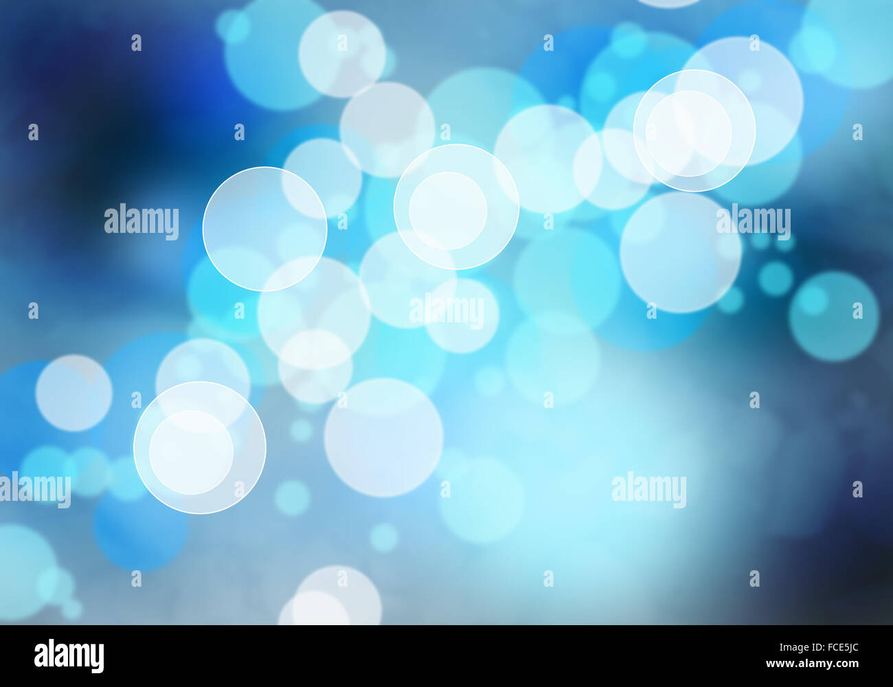 Abstract background image of blue bokeh lights and beams Stock Photo ...