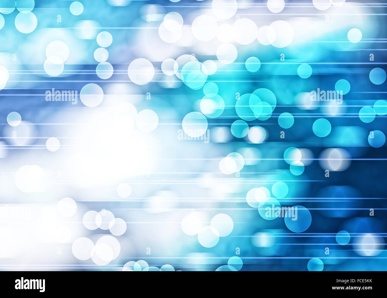 Abstract background image of blue bokeh lights and beams Stock Photo ...