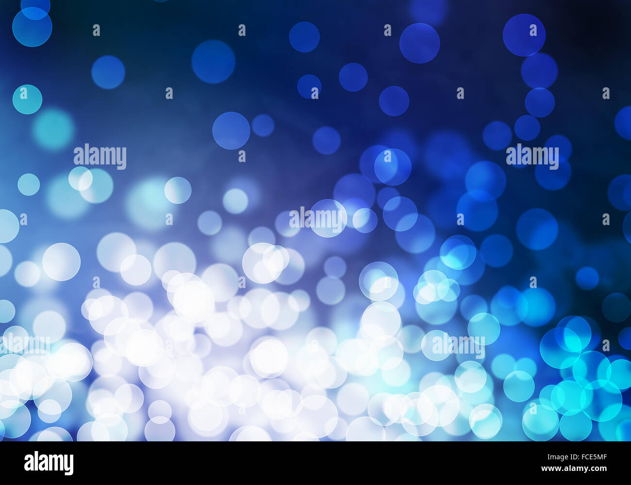 Abstract background image of blue bokeh lights and beams Stock Photo ...