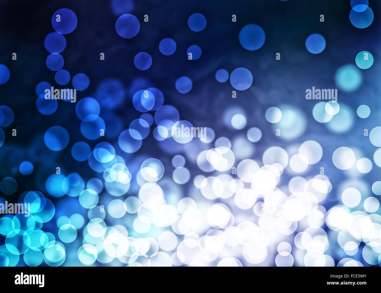 Abstract background image of blue bokeh lights and beams Stock Photo ...