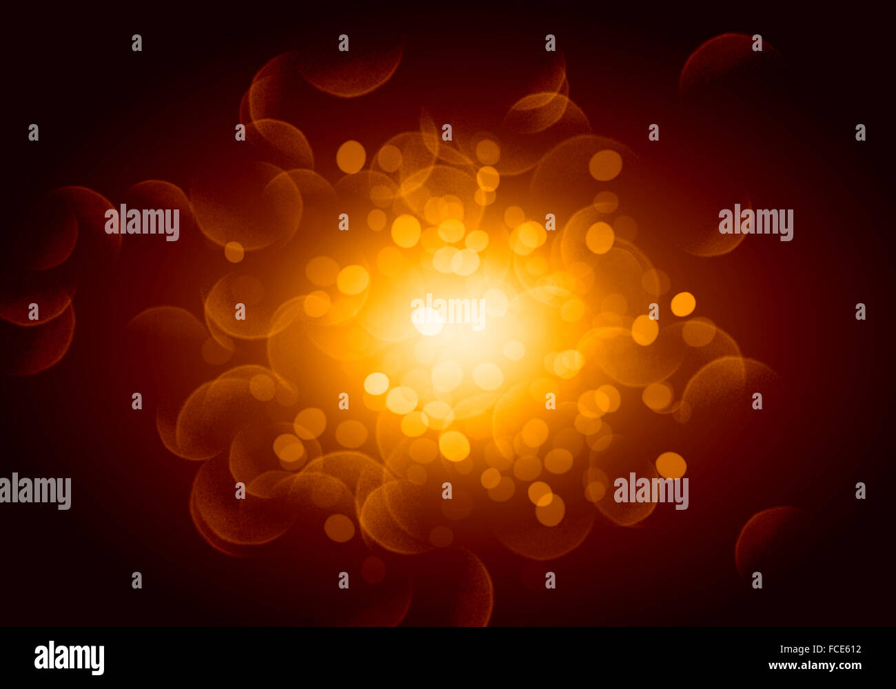 Abstract background image of blue bokeh lights and beams Stock Photo ...