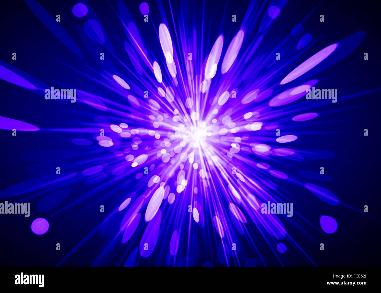 Abstract background image of blue bokeh lights and beams Stock Photo ...