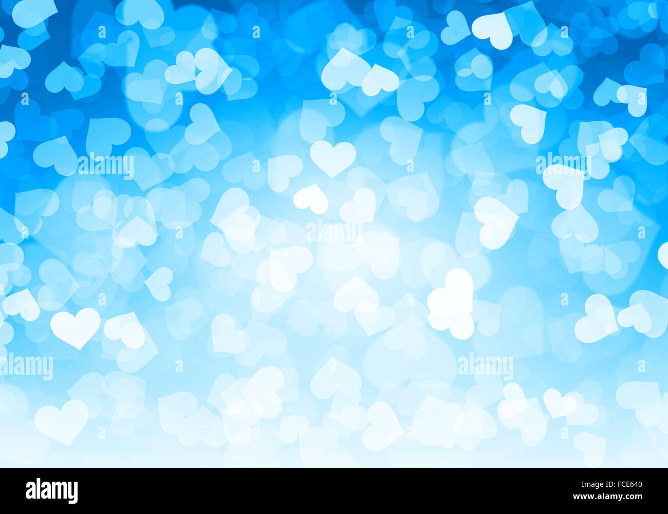 Abstract background image of blue bokeh lights and beams Stock Photo ...