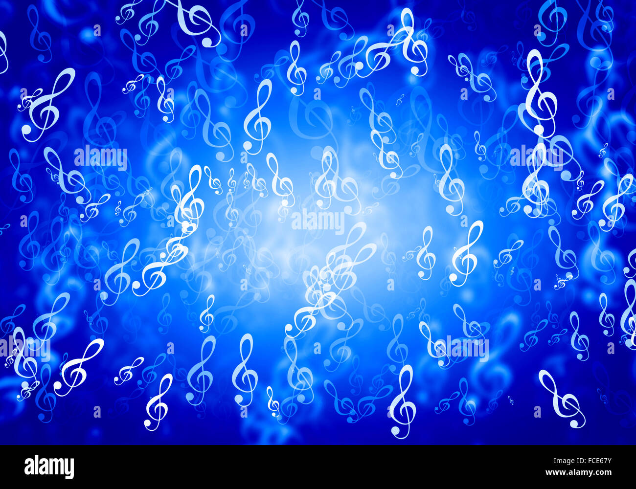 Abstract background image of blue bokeh lights and beams Stock Photo ...