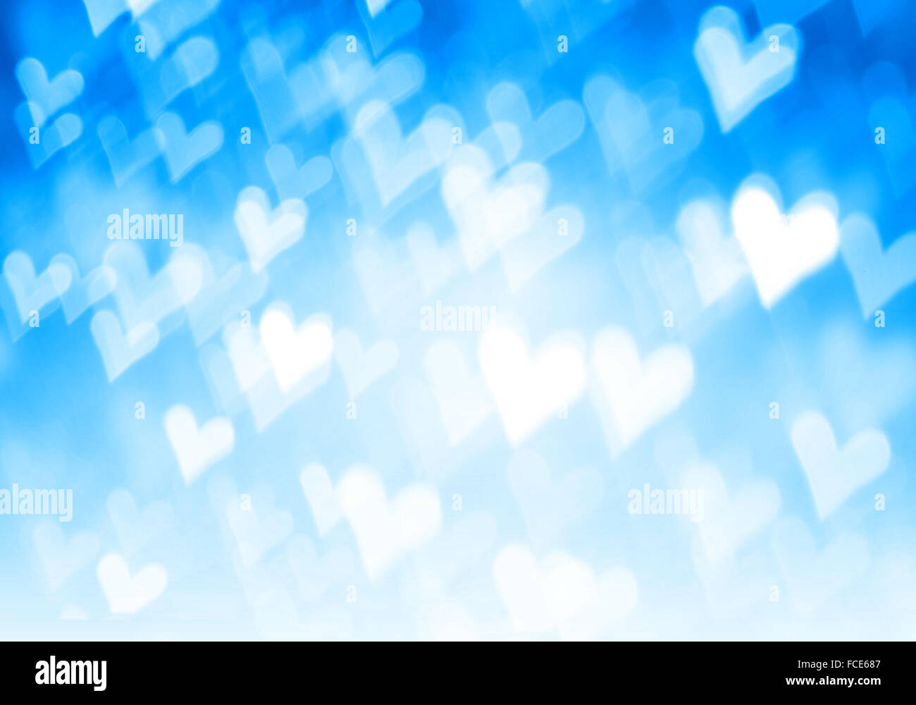 Abstract background image of blue bokeh lights and beams Stock Photo ...