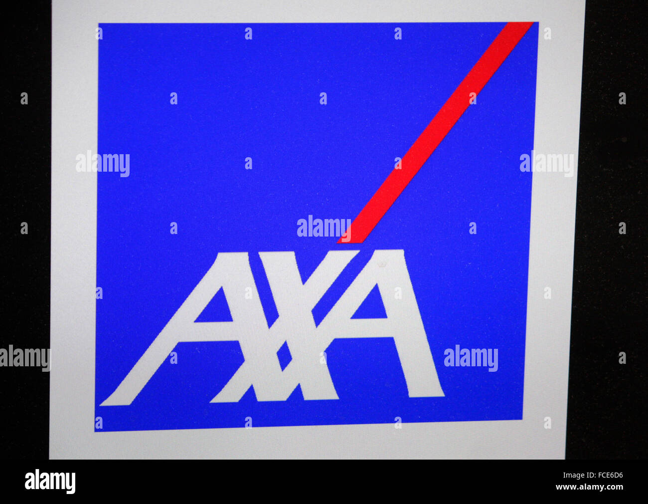 Markenname: 'Axa', Berlin. Stock Photo