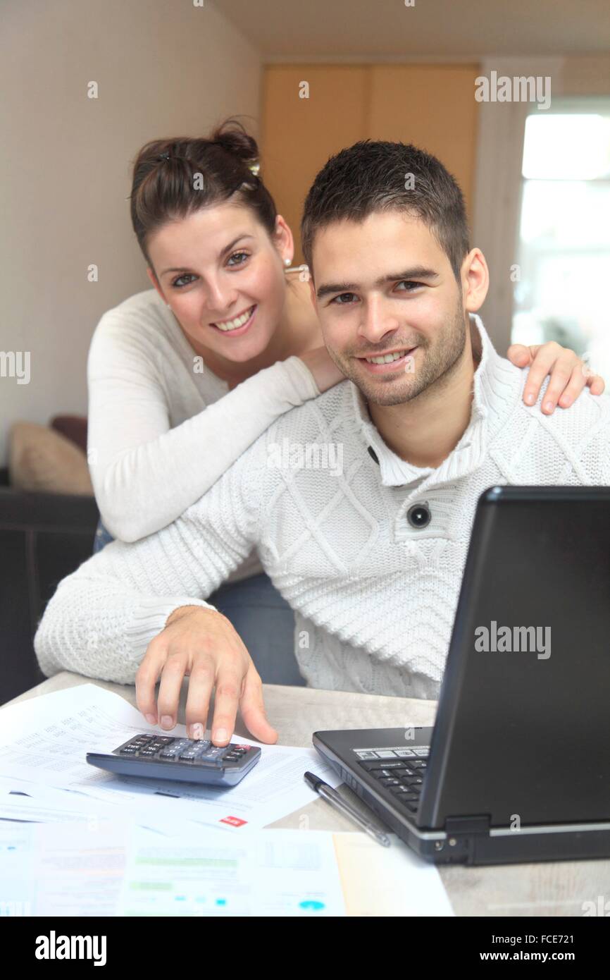 France, young couple at home Stock Photo - Alamy