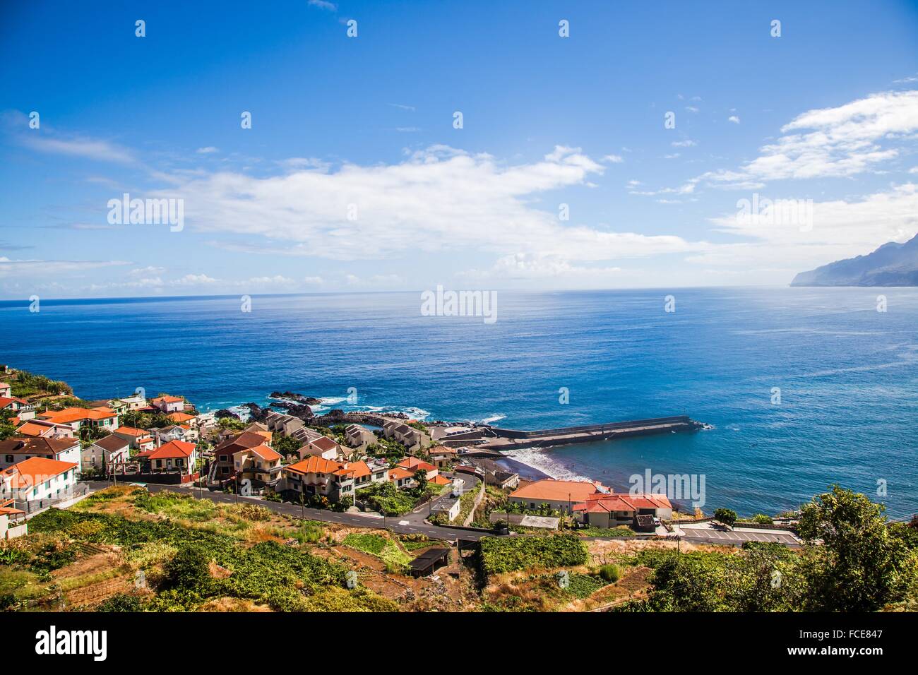 Madeira Island, Village of Seixal Stock Photo
