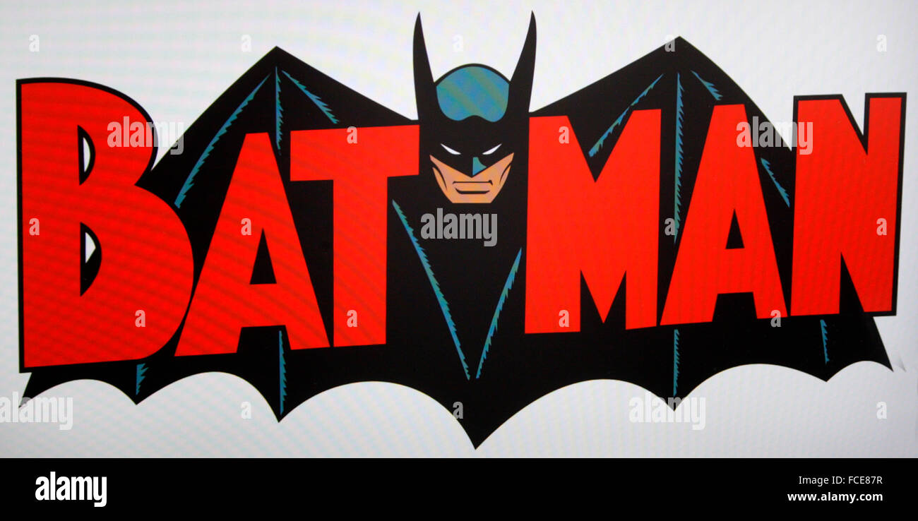 'Batman' Logo, Berlin. Stock Photo