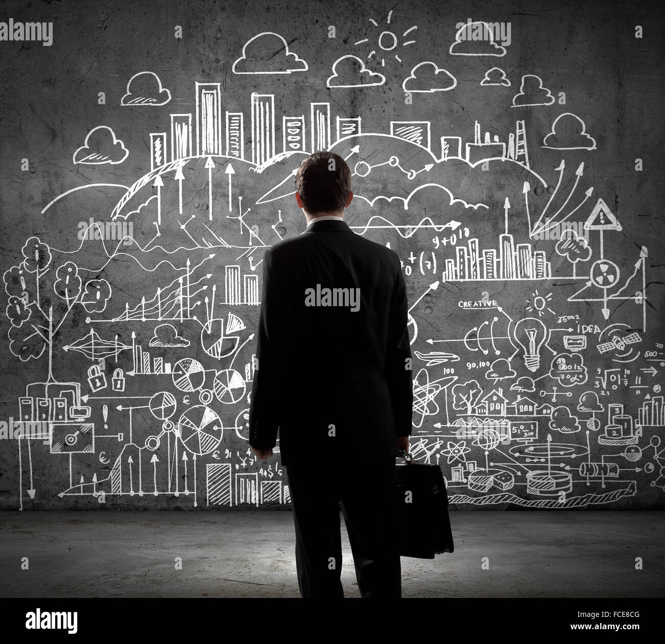 Background conceptual digital image with world map Stock Photo - Alamy