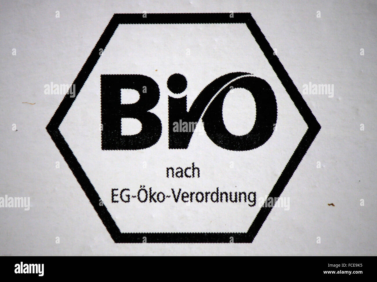Markenname: 'Bio nach EG-Oeko Verordnung', Berlin. Stock Photo
