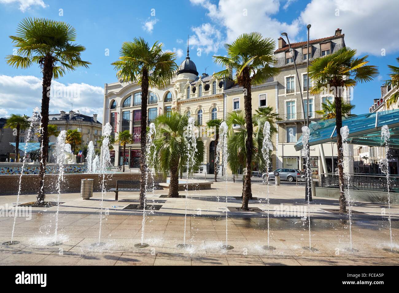 Place Clemenceau Square. Pau, Pyrenees Atlantiques, Aquitaine, France