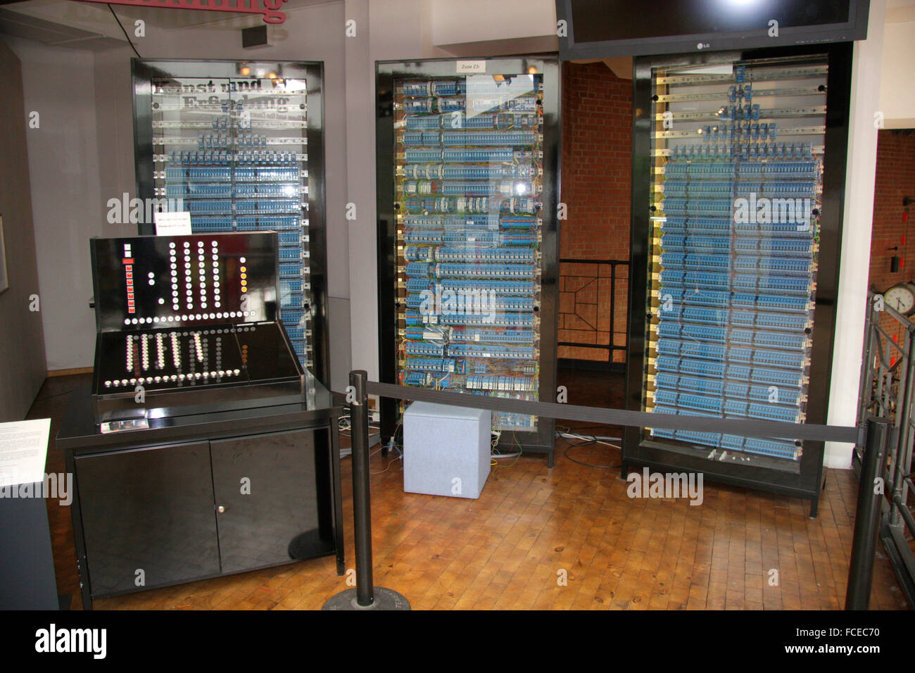 Z3 Computer von Konrad Zuse - Deutsches Technikmuseum, Berlin-Kreuzberg. Stock Photo