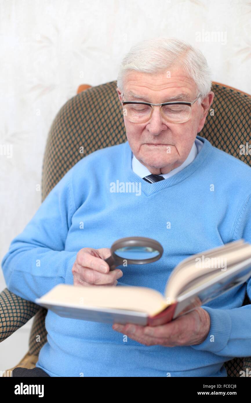 Elderly Person Reading Book Hi Res Stock Photography And Images Alamy