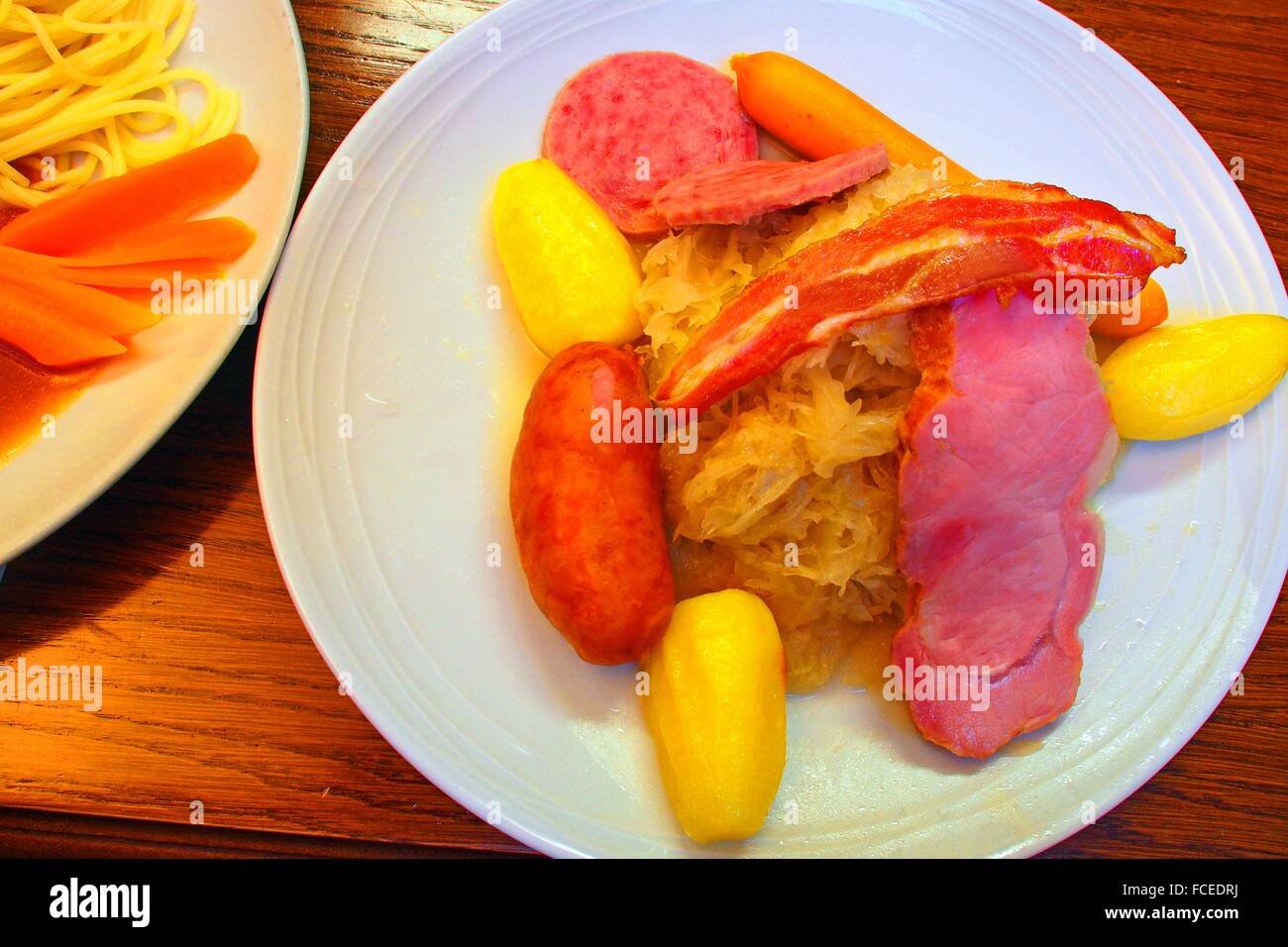 Alsatian sauerkraut, France Stock Photo Alamy