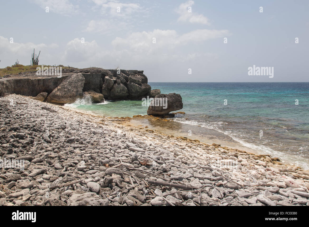 caribbean beach Bonaire island Stock Photo Alamy