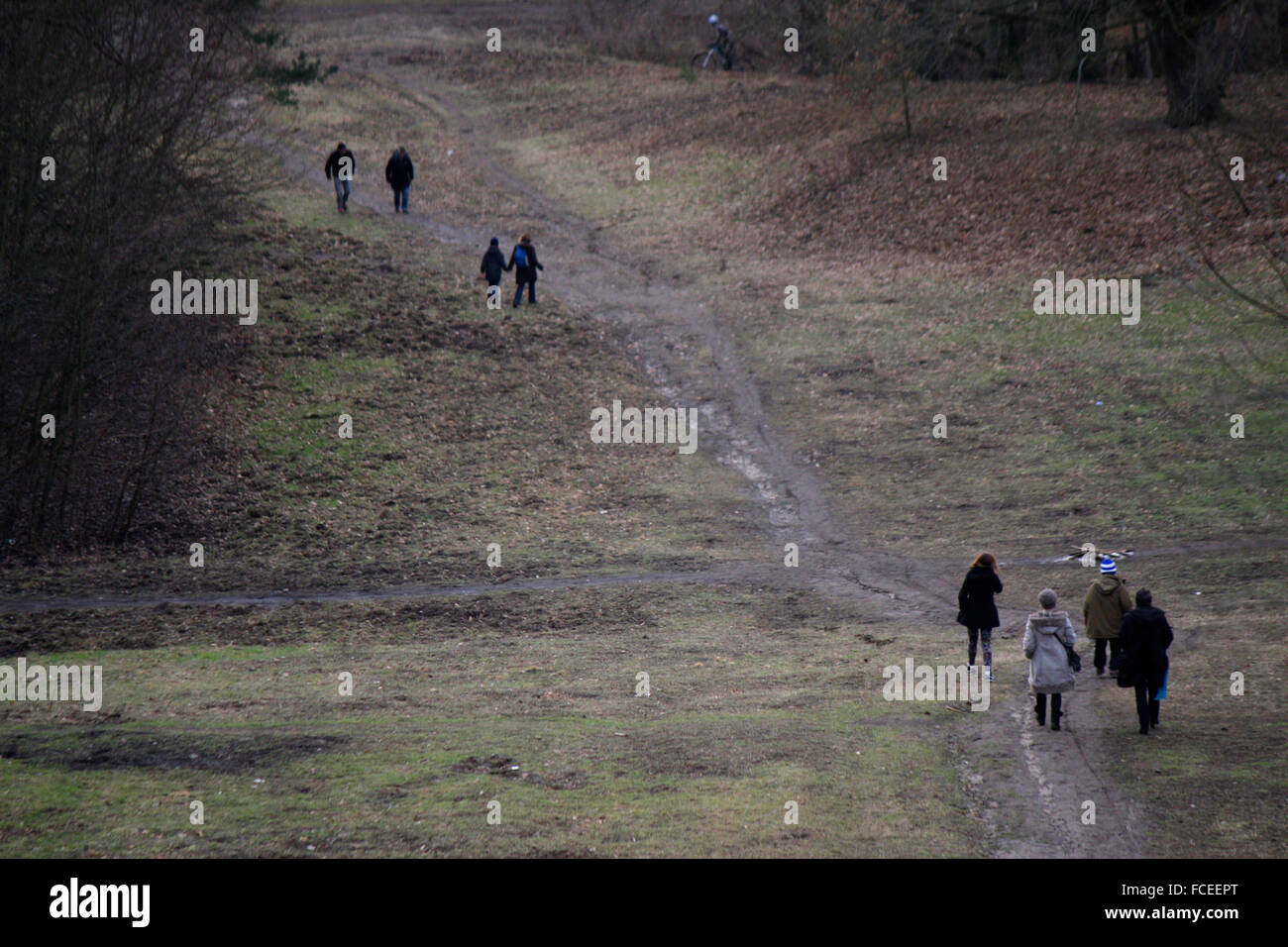 Menschen, Grunewald, Berlin. Stock Photo