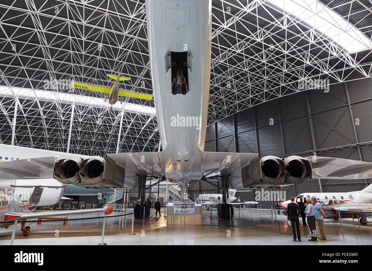 Concorde aircraft. Aeroscopia. Aeronautical Museum. Toulouse. Haute Garonne. France. Stock Photo