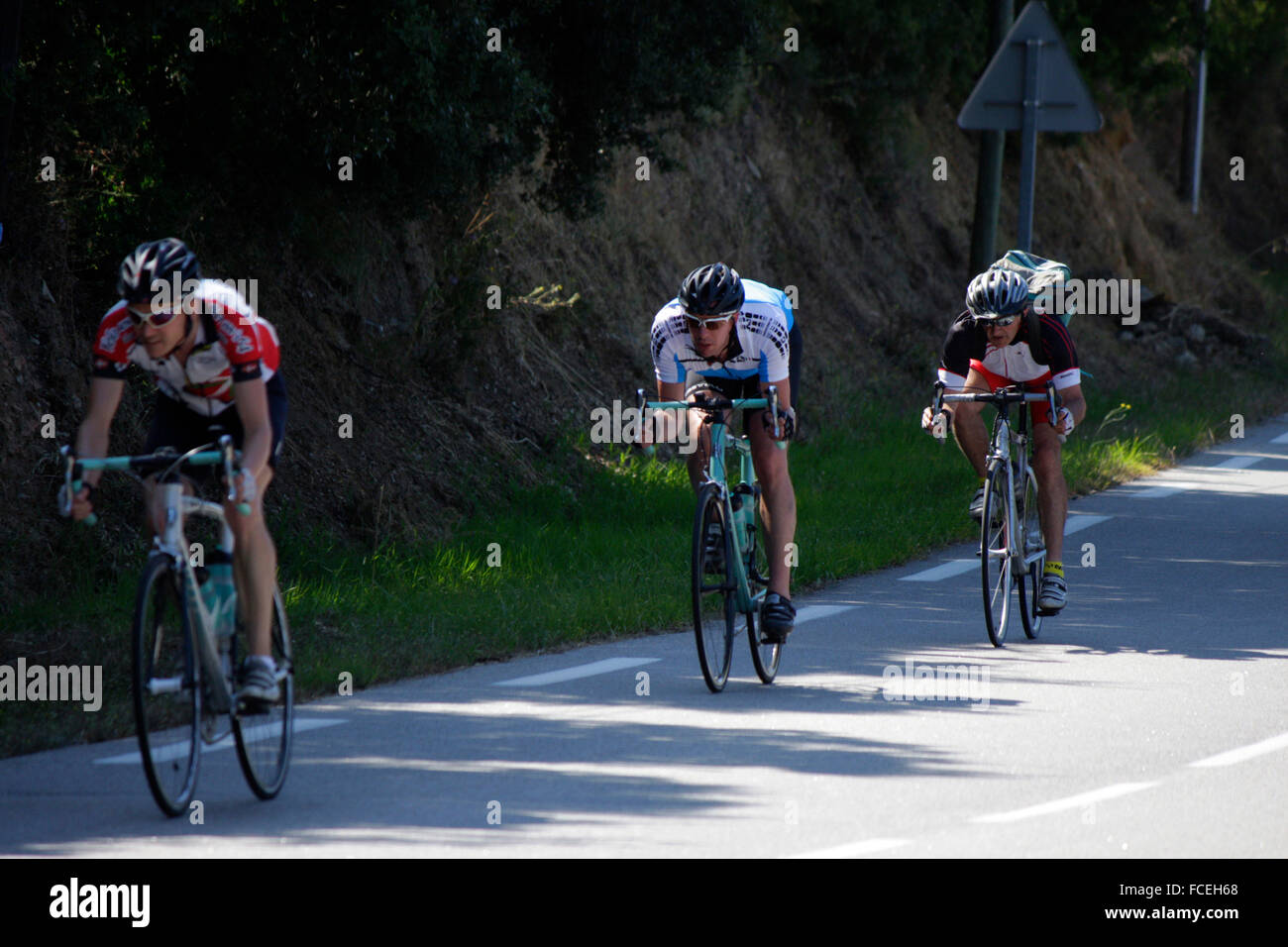 Impressionen - Etappe Adjaccio - Calvi kurz vor Cargese bei der 100. Tour de France, 1. Juli 2013, Cargese, Korsika, Frankreich. Stock Photo