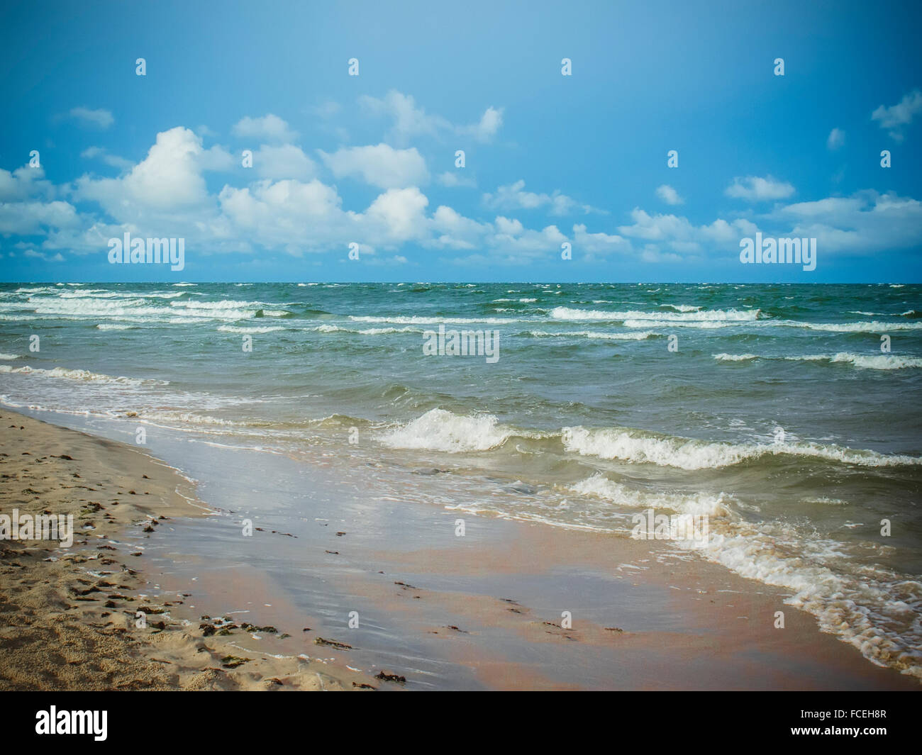 A beautiful sunrise on the beach of the Baltic Sea Stock Photo - Alamy