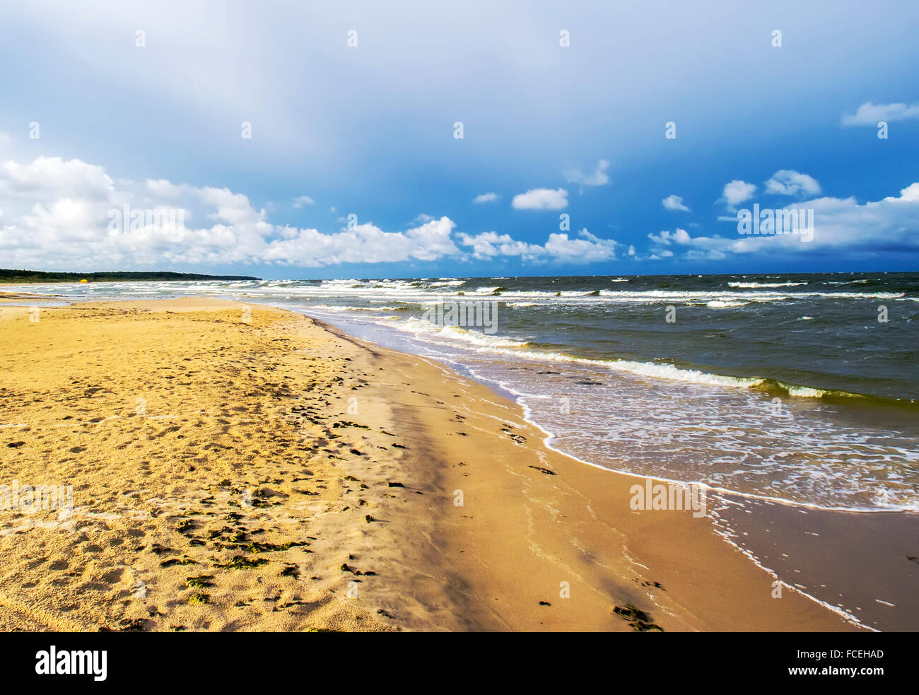 A beautiful sunrise on the beach of the Baltic Sea Stock Photo - Alamy