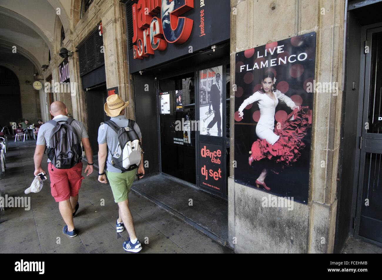Jamboree, Flamenco dance Club. Plaça Reial, Plaza Real, ´Royal Plaza