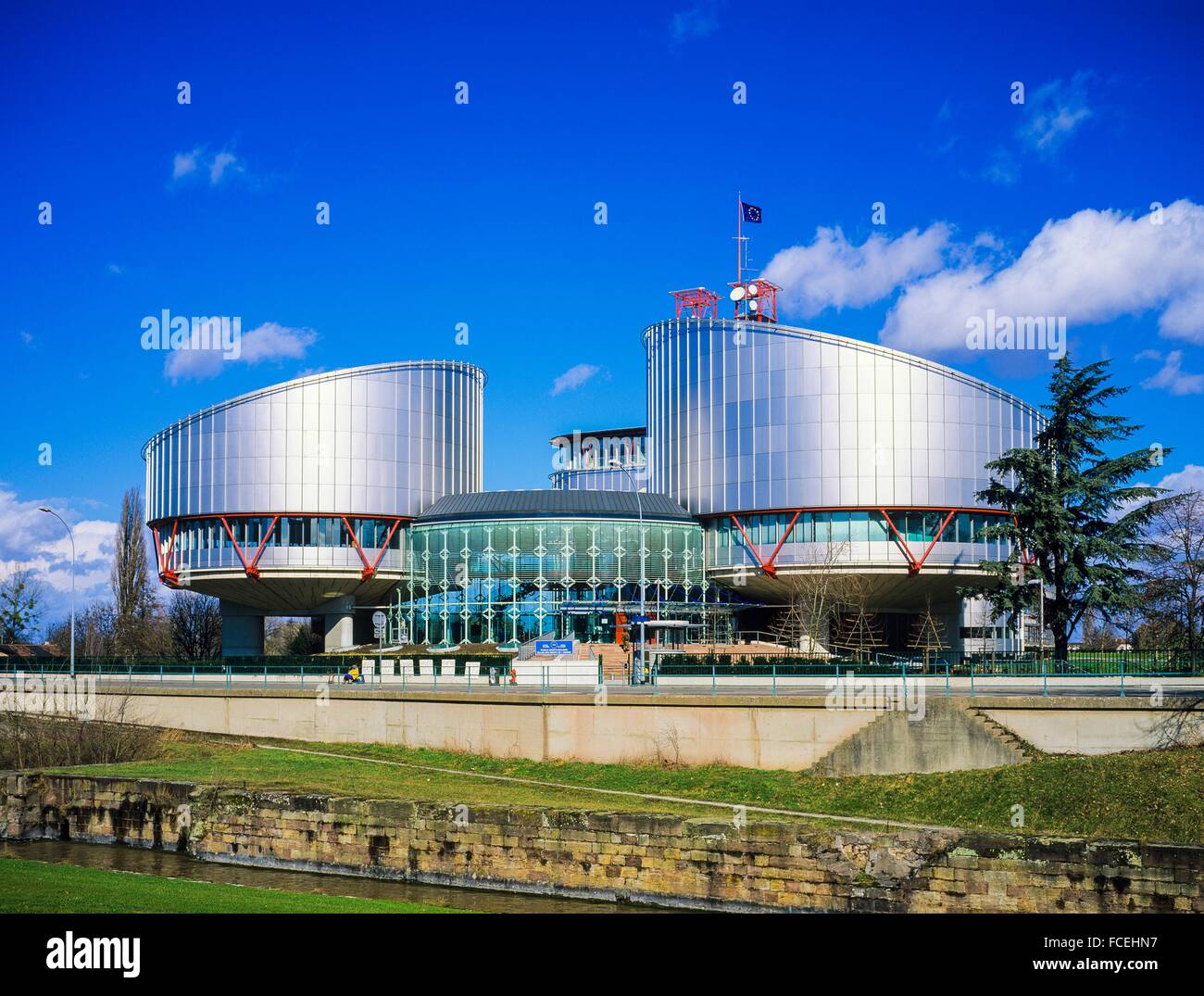 European court for Human Rights Strasbourg Alsace France. Stock Photo