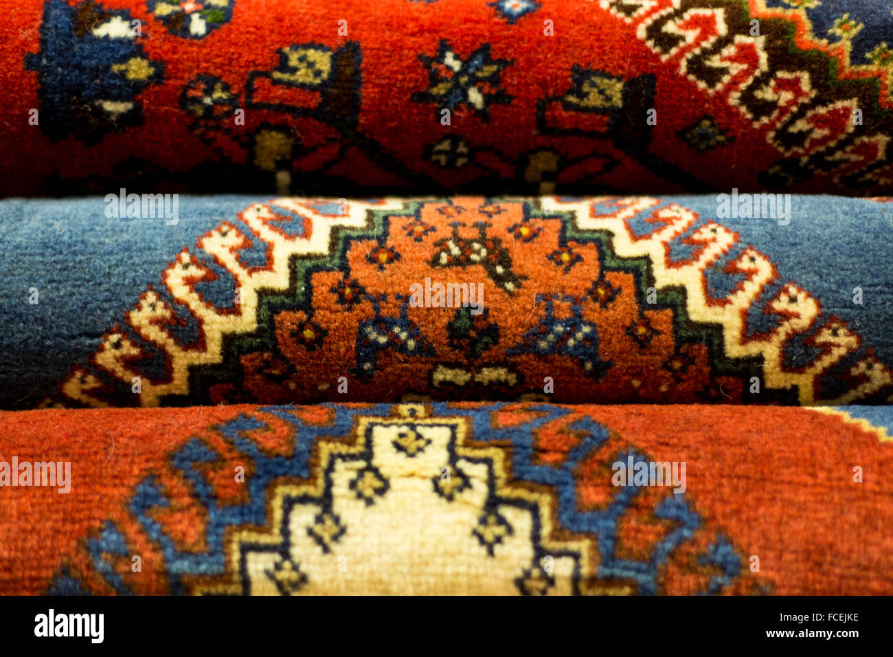 Iranian rugs in Isfahan, Iran Stock Photo Alamy