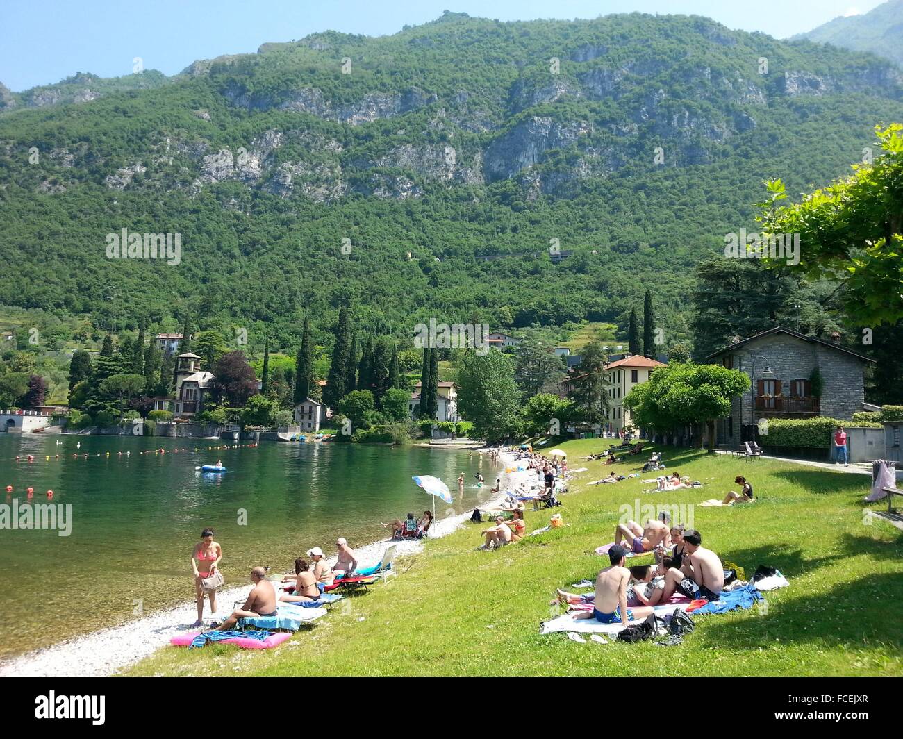 Italy, Como lake, Lierna Lariana locality, Summer Stock Photo