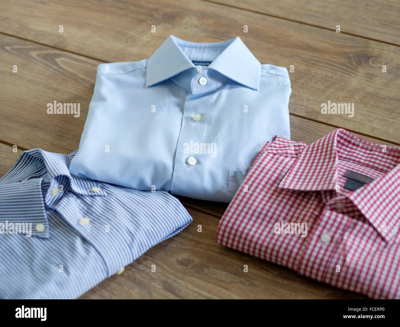 three different shirts Stock Photo