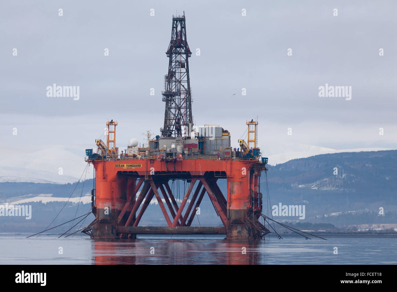 Oil rigs in the Cromarty Firth, Scotland Stock Photo - Alamy