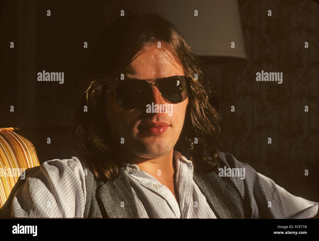 PINK FLOYD UK rock group with Dave Gilmour in Los Angeles on 12 June 1978. Photo Jeffrey Mayer