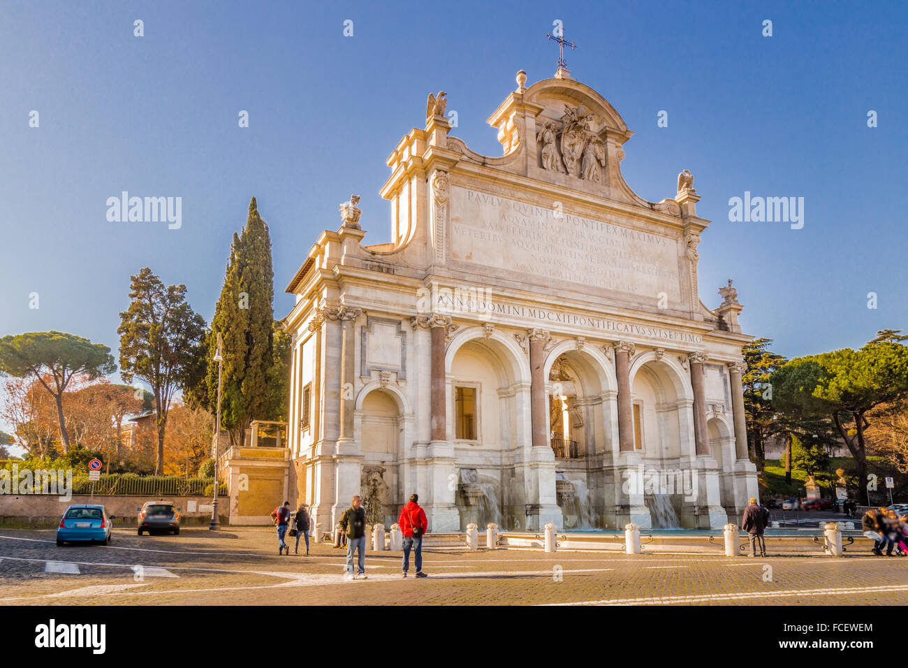 The Big Fountain in Rome, Italy Stock Photo Alamy