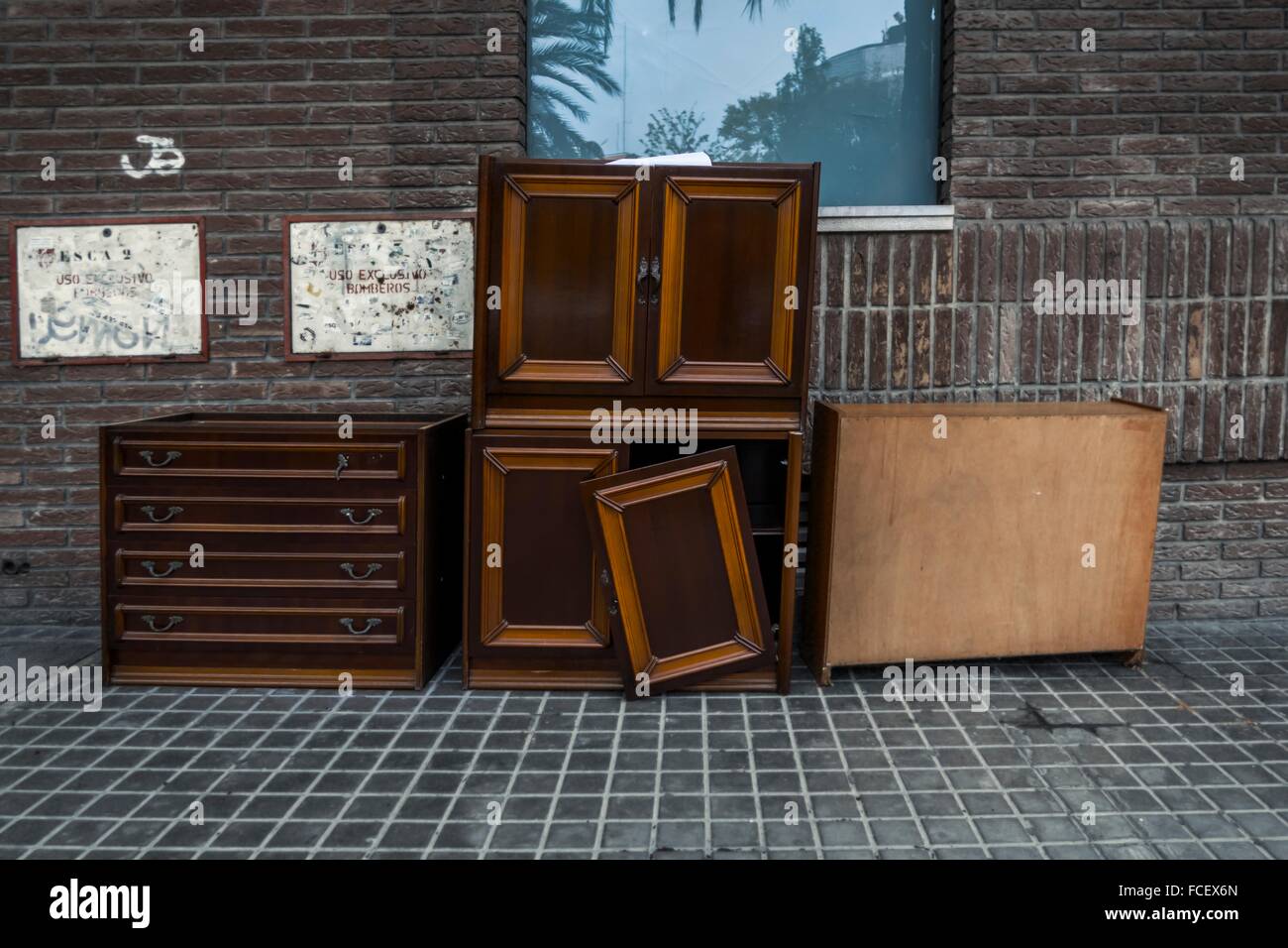 Old furniture in the street, Valencia, Spain Stock Photo Alamy