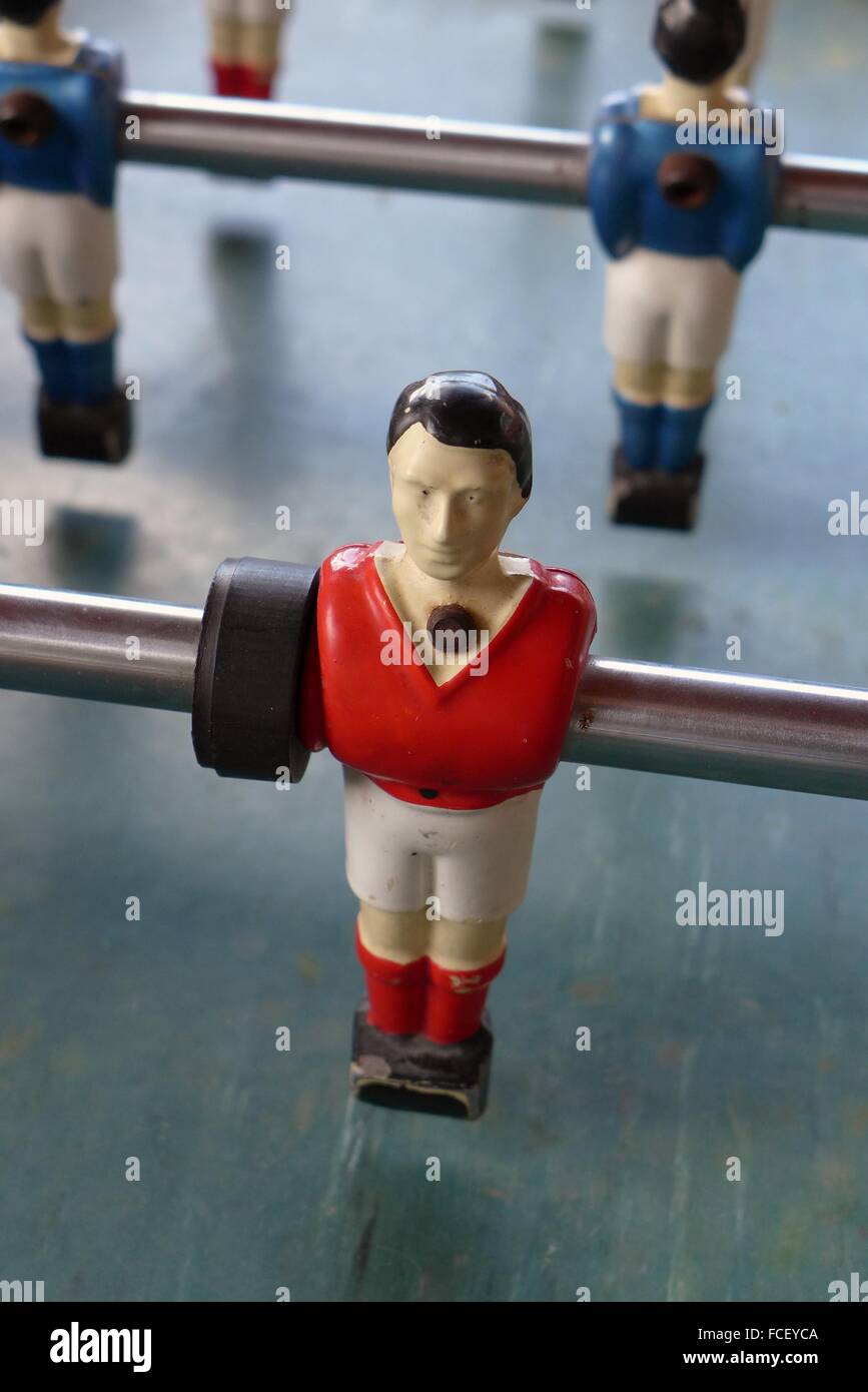 A traditional tabletop football game Stock Photo Alamy