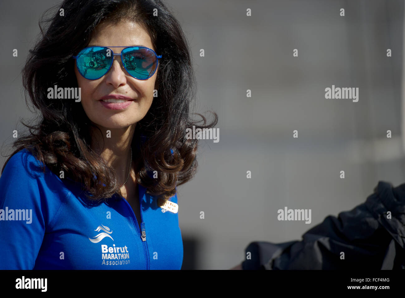 May El Khalil is the founder and president of the Beirut Marathon Association Stock Photo