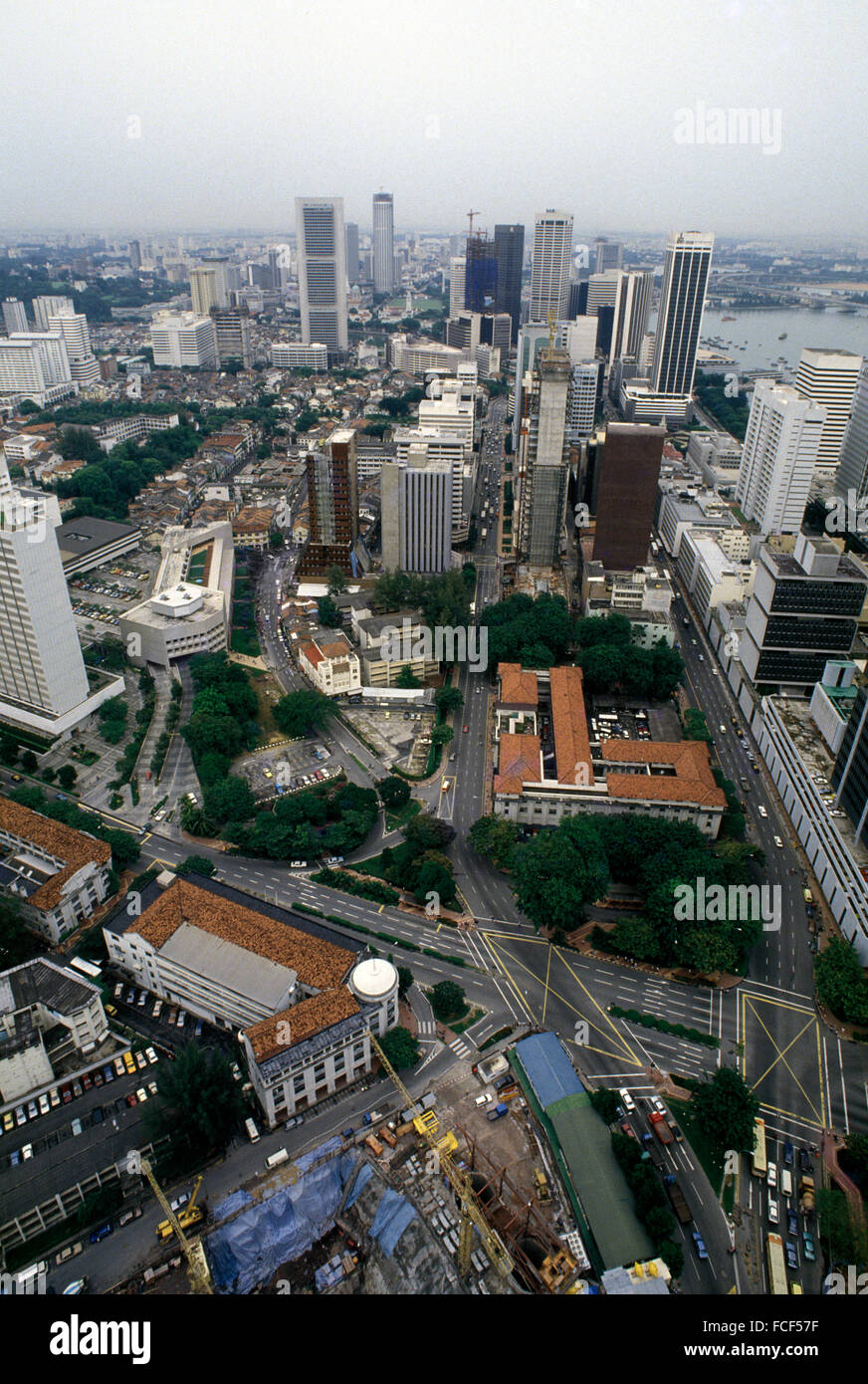 Old Singapore circa 1982 Stock Photo