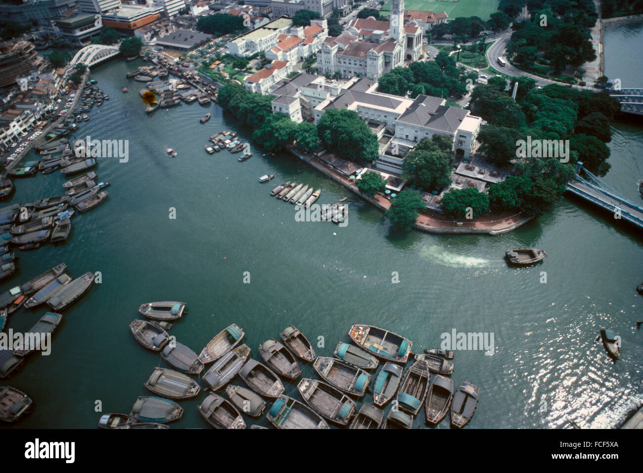 Singapore boat quay circa hi-res stock photography and images - Alamy