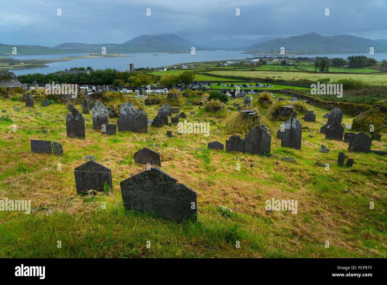 Knightstown Graveyard, Valentia Island, Iveragh Peninsula, County Kerry
