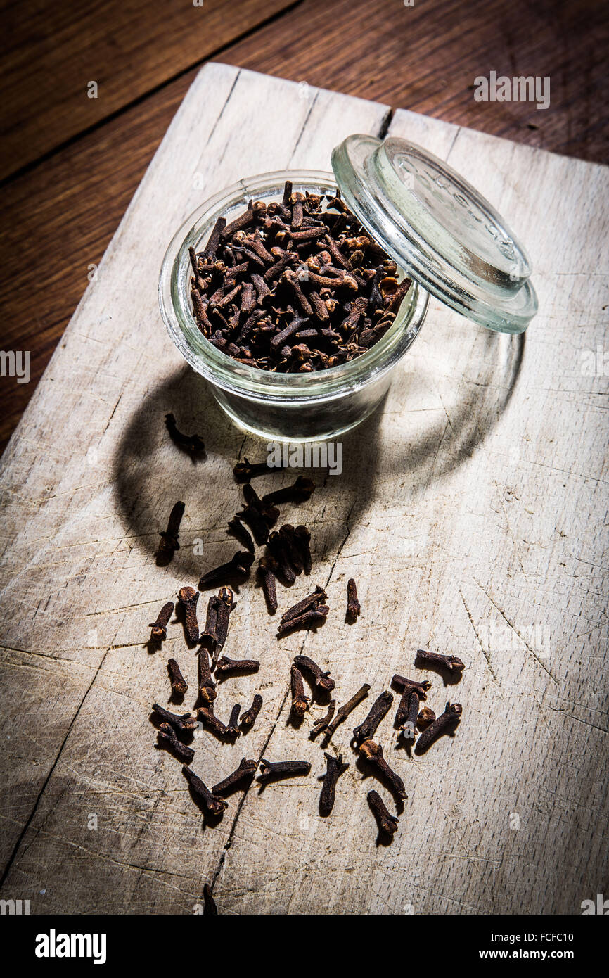 Herbal tea of cloves. Stock Photo