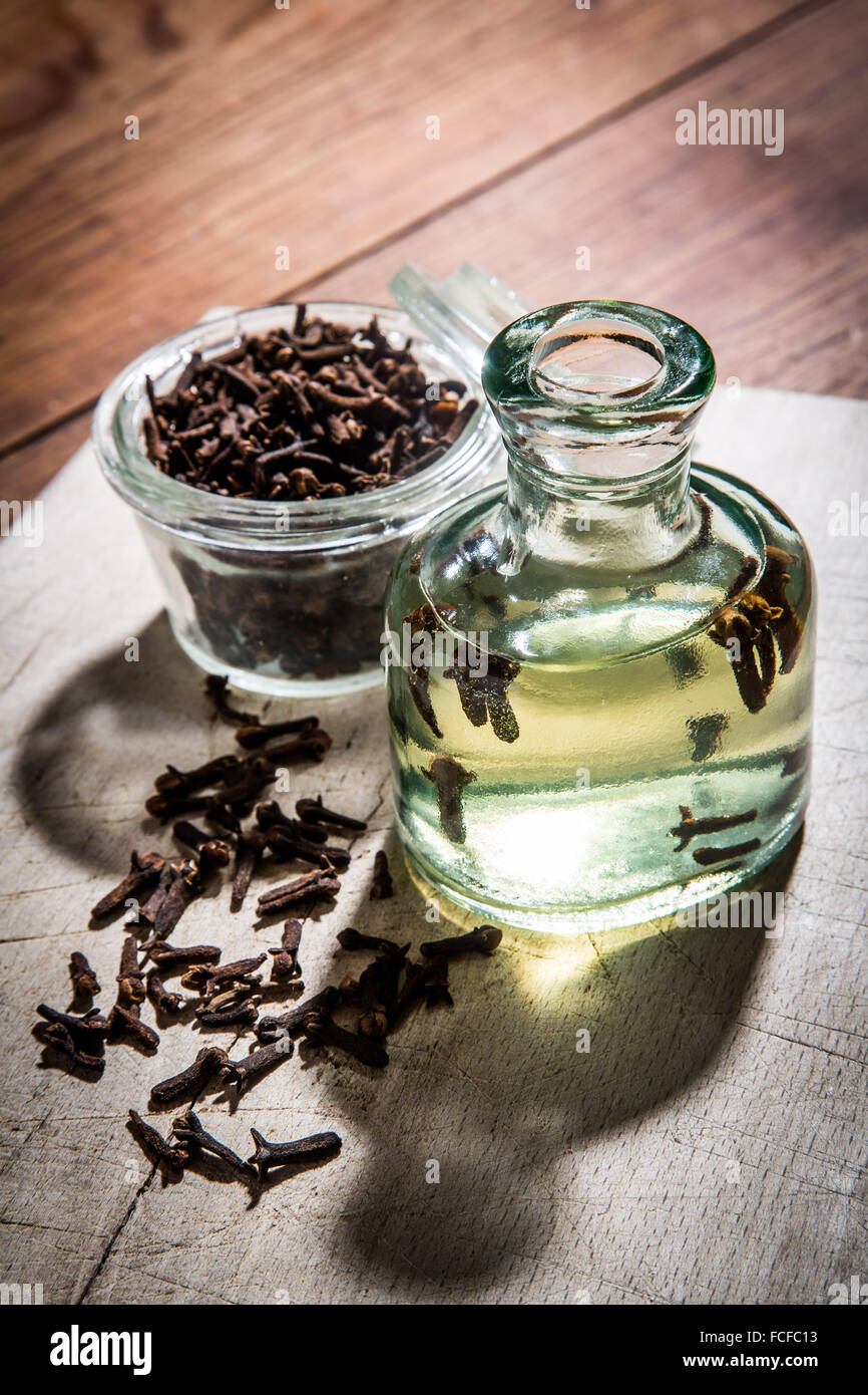 Herbal tea of cloves. Stock Photo