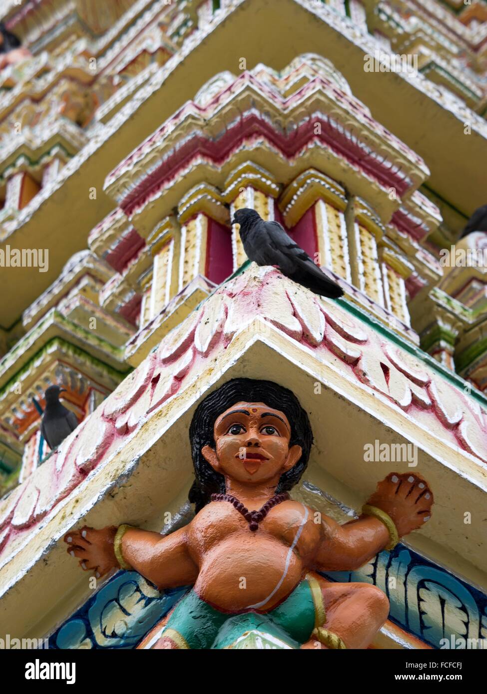 Statue on building exterior, Bangalore, Karnataka, India Stock Photo