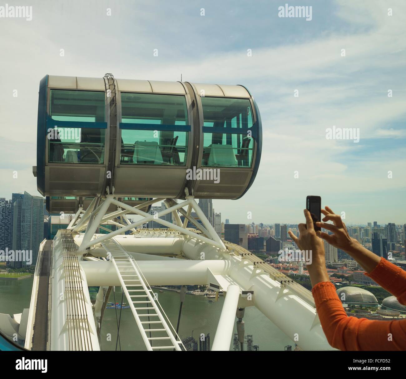 The Singapore Wheel, Singapore Stock Photo Alamy