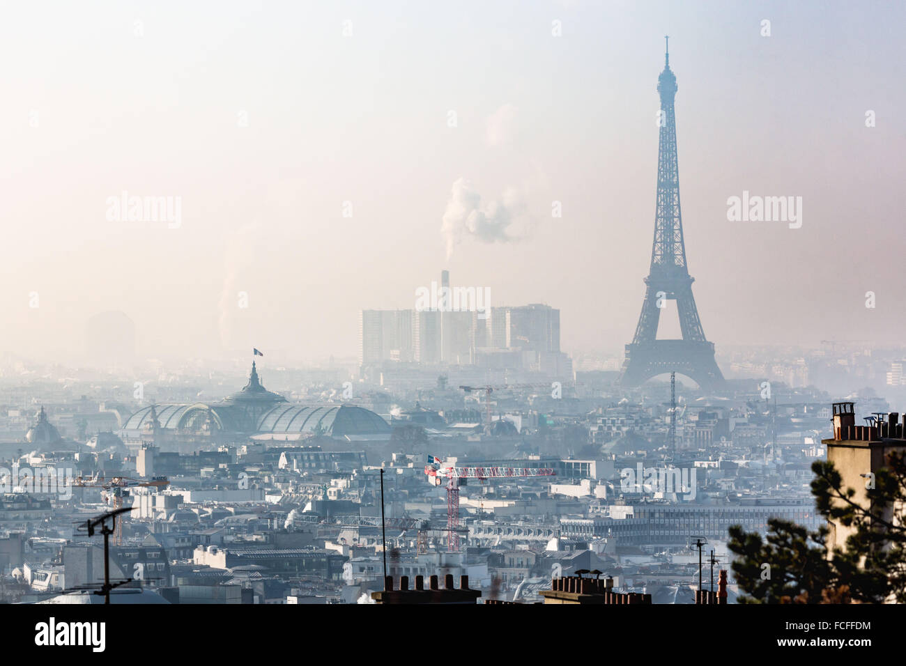 Air pollution in Paris, France Stock Photo - Alamy