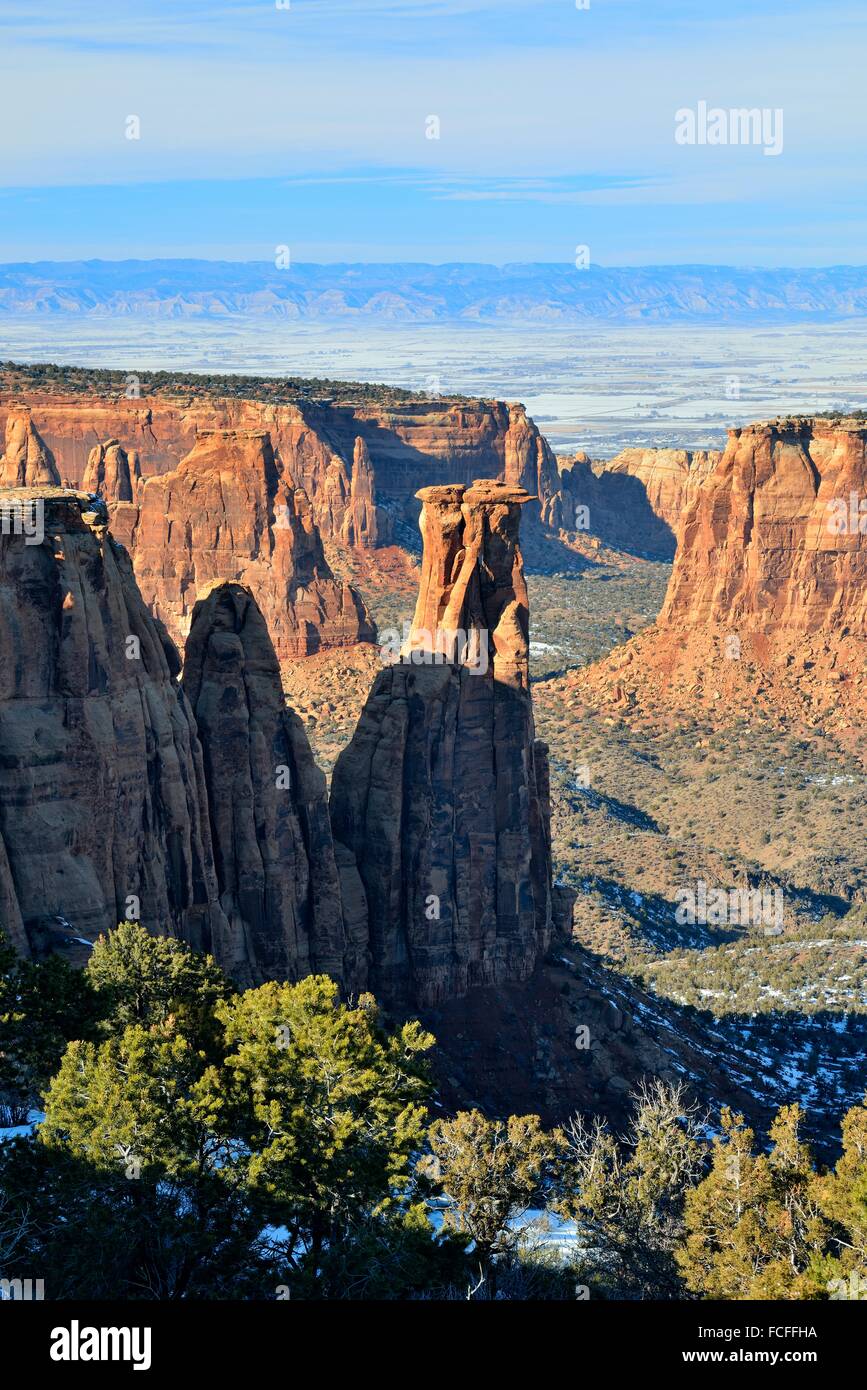 Angled Rocks Colorado Weathered rocks, canyons and pinnacles from the scenic drive, Colorado ...